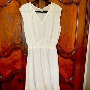 White Magaschoni Midi Dress